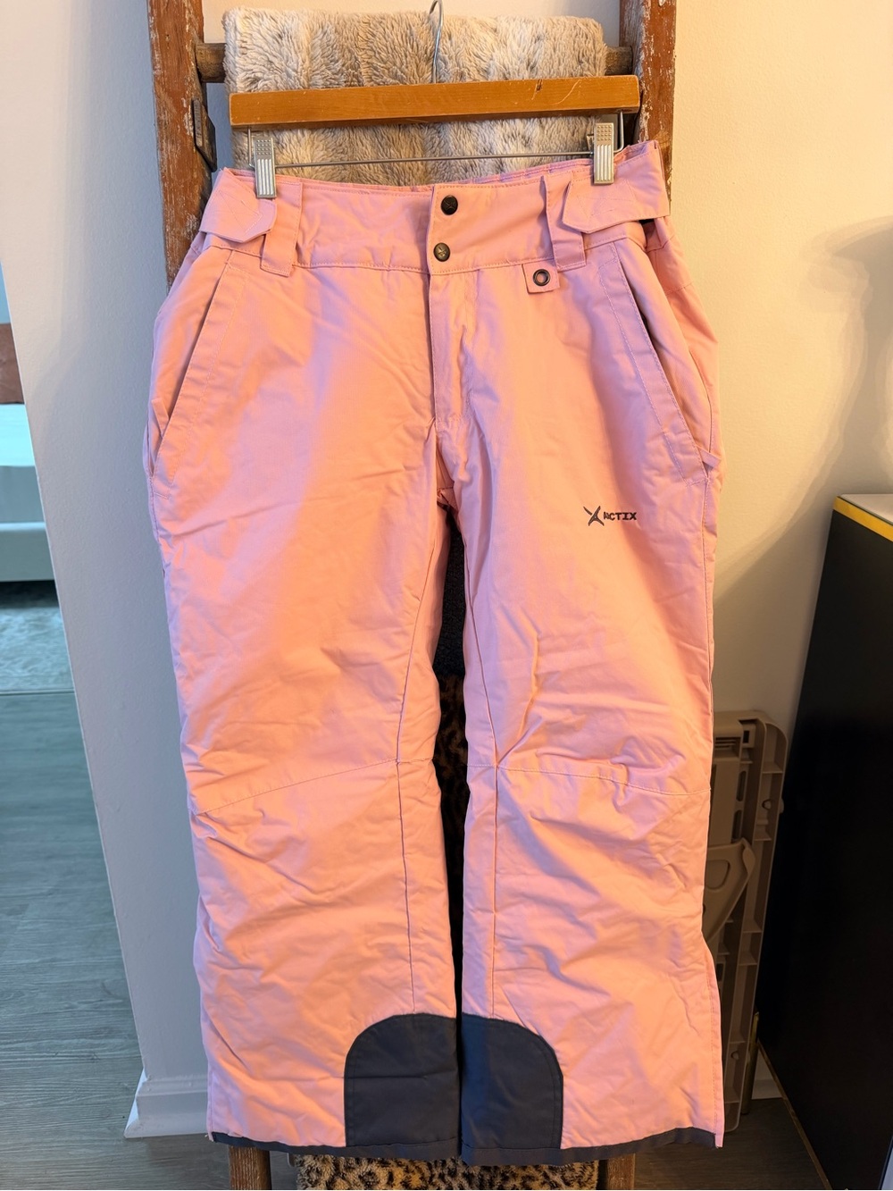 Arctix Pink Snow Pants with Black Reinforced Cuffs